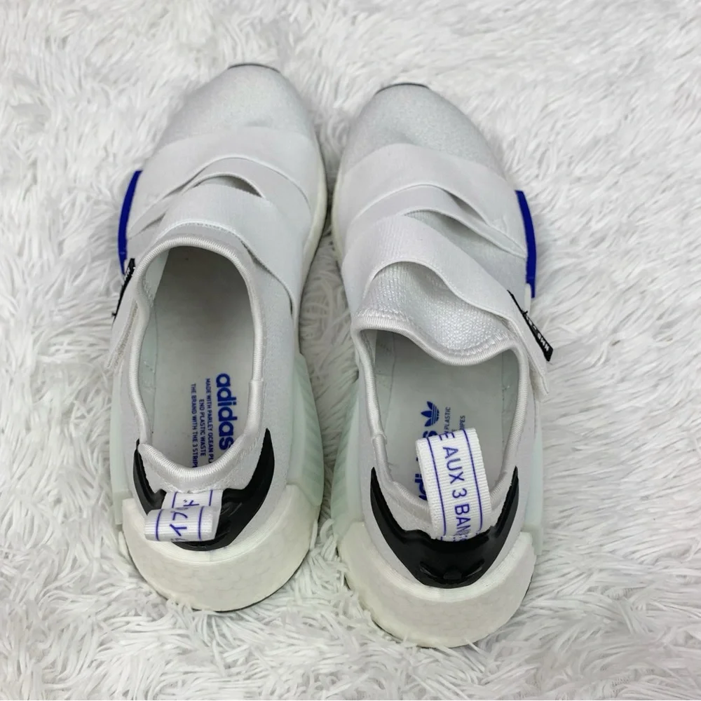 adidas women Originals NMD_R1 Strap cloud White Lucid Blue Core‎ Black shoes